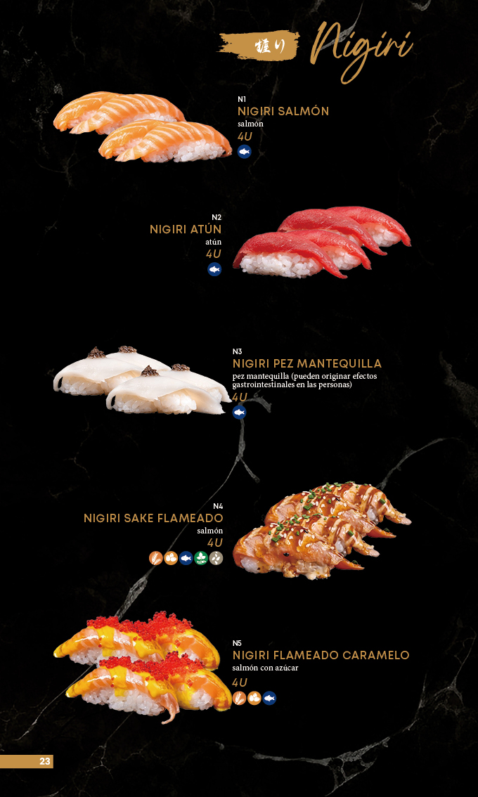 Menú Noche